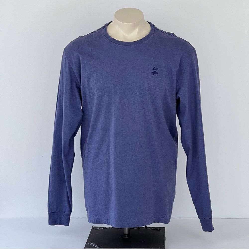 Psycho Bunny Long Sleeve Crew Neck Tee Shirt